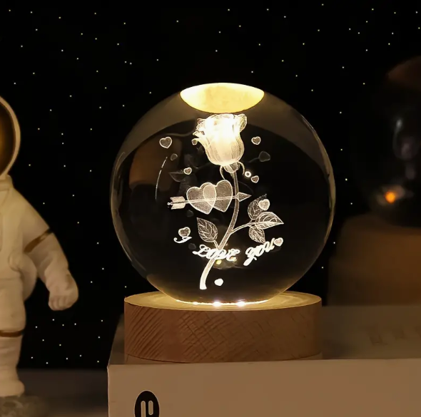 Lampara Bola de Cristal Decoración